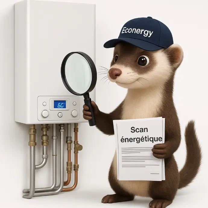 Scan énergétique remboursé si vous réalisez une installation avec Econergy par la suite Scan énergétique remboursé si vous réalisez une installation avec Econergy par la suite