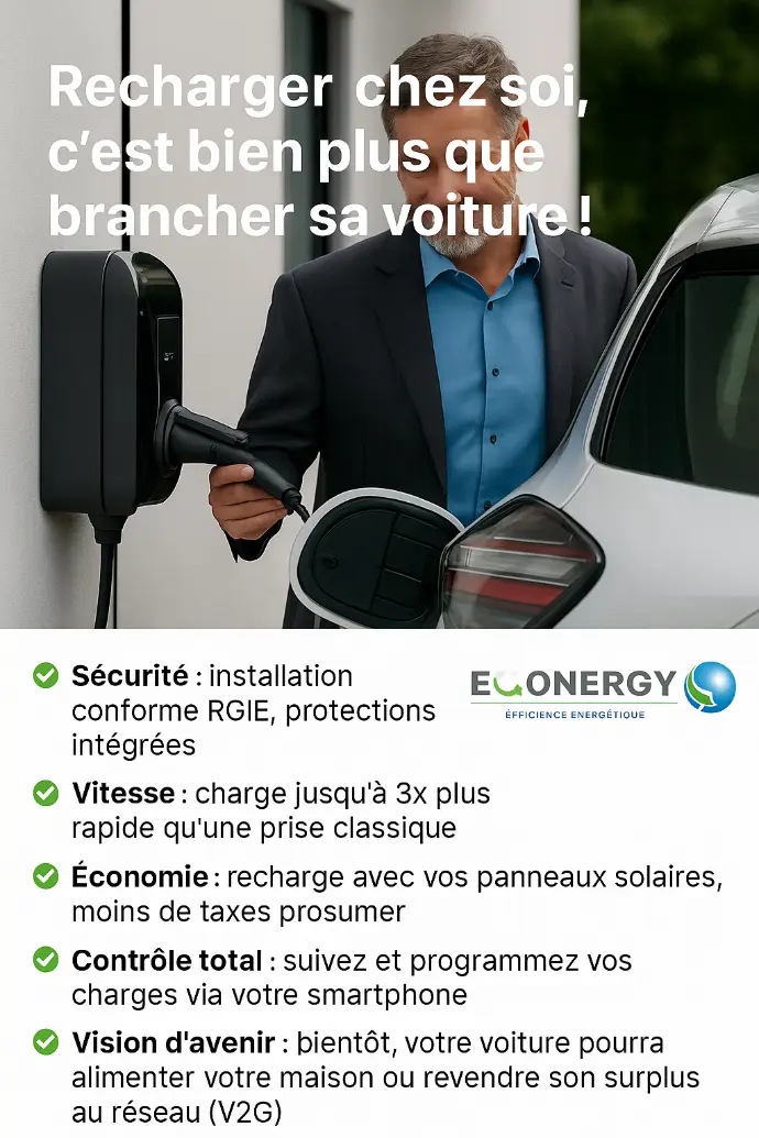 Les avantages d'une borne de recharge à domicile Les avantages d'une borne de recharge à domicile